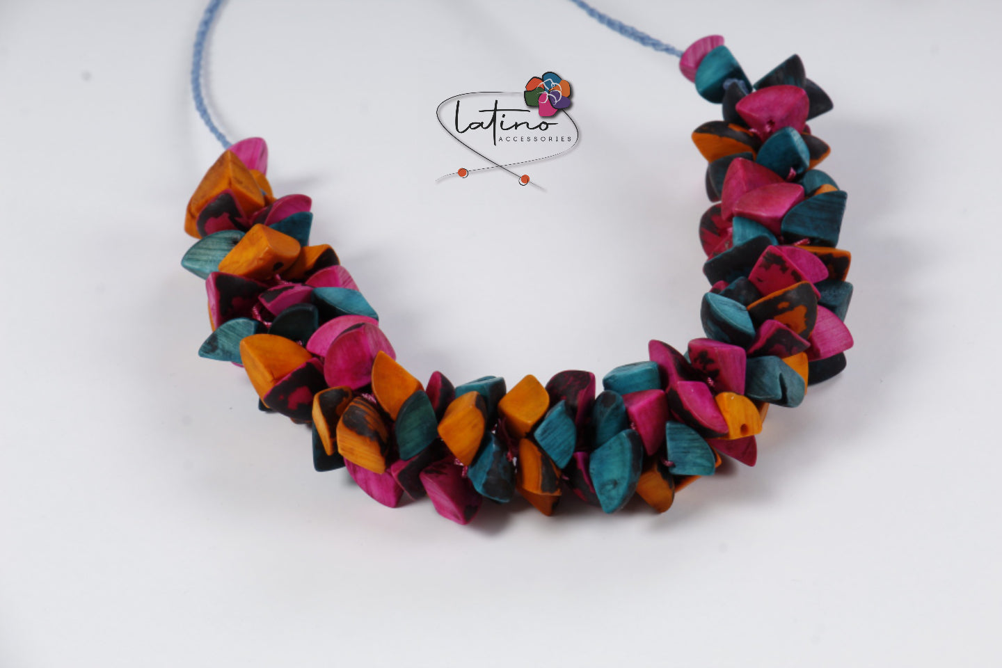 Multicolour Tagua Necklace Set